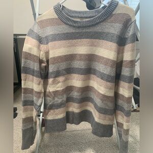 Comfy striped sweater, very lightly worn